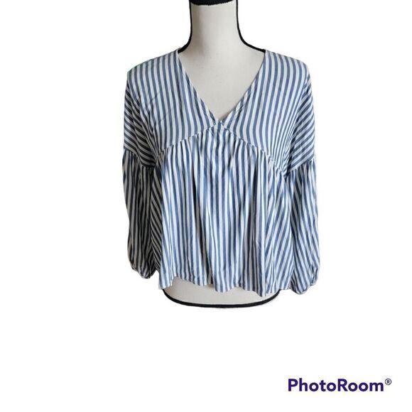 Madewell Monterey Striped Top with Balloon Sleeve. Size S. - Picture 2 of 10